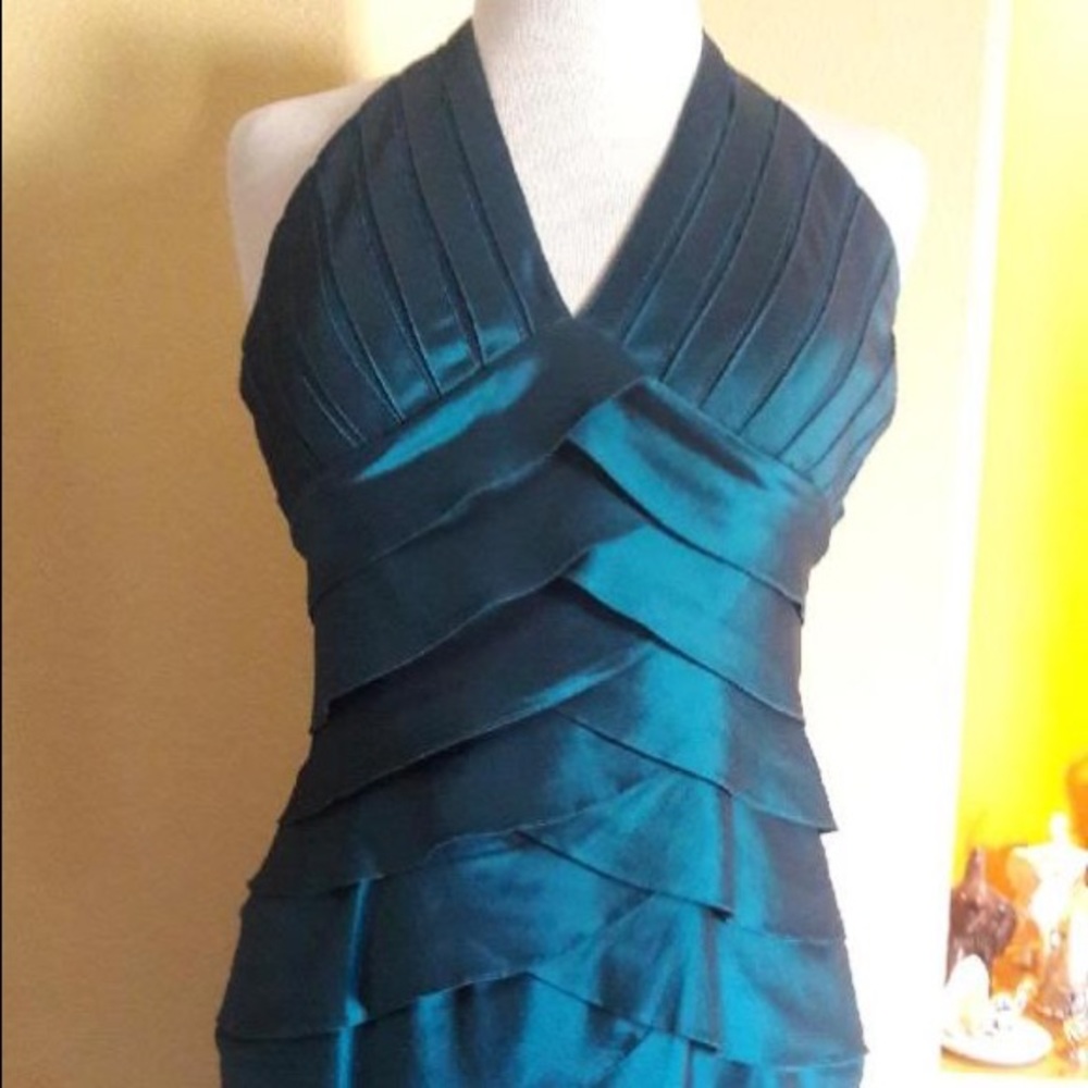 Turquoise cocktail dress